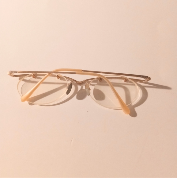 1990s Flair Unique Vintage Half Rim Jet Set 699 Eyeglasses Sunglasses Frame - Picture 9 of 11